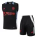 Jeu de short et de gilet de Manchester United 2024/25 Noir