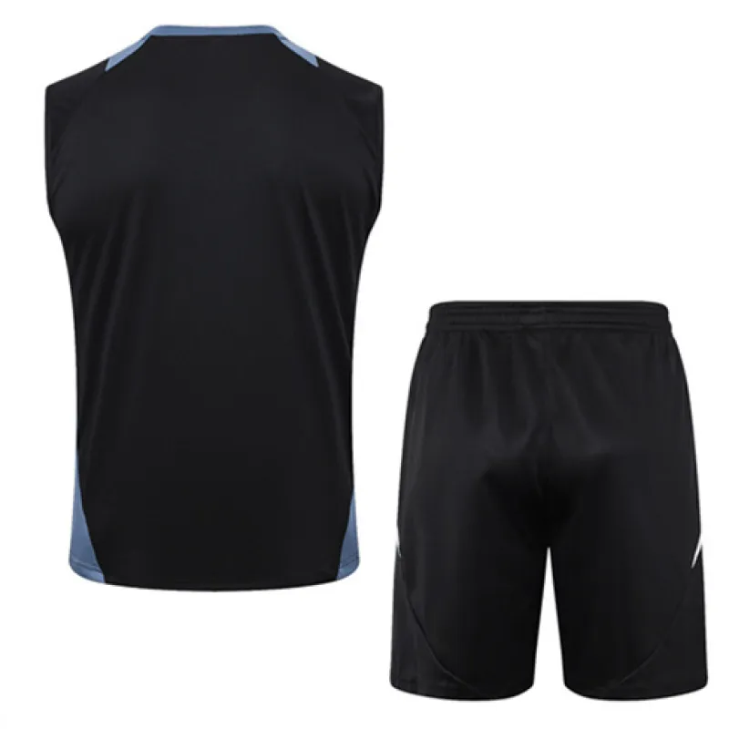 Jeu de short et de gilet de Manchester United 2024/25 Noir