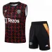 Jeu de short et de gilet de Manchester United 2024/25 Noir/Rouge