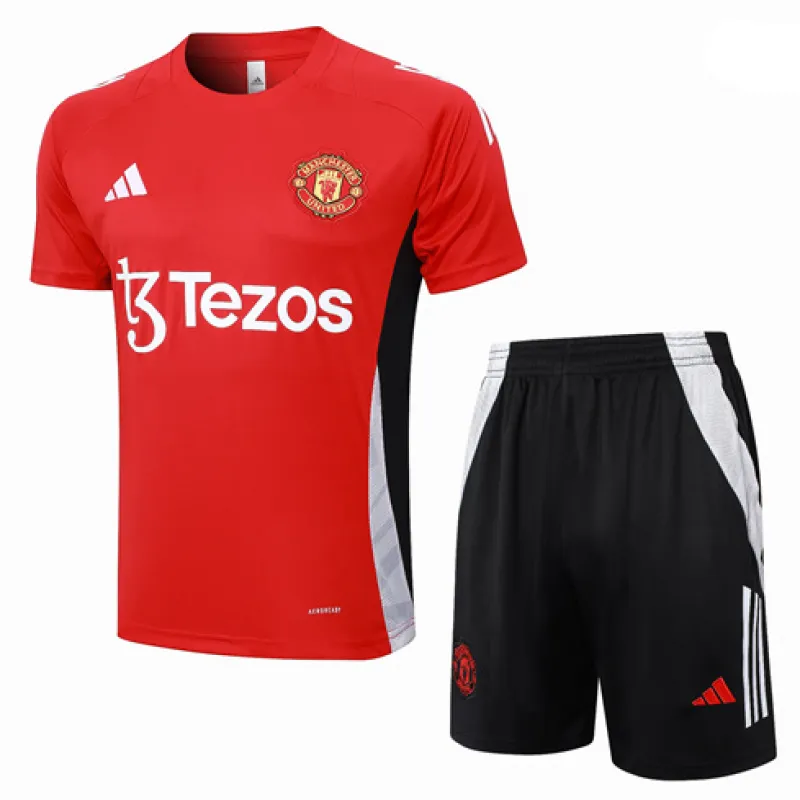 Maillot de formation + Short de Manchester United 2024/25 Rouge