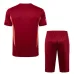 Maillot de formation + Short de Manchester United 2024/25 Rouge vin
