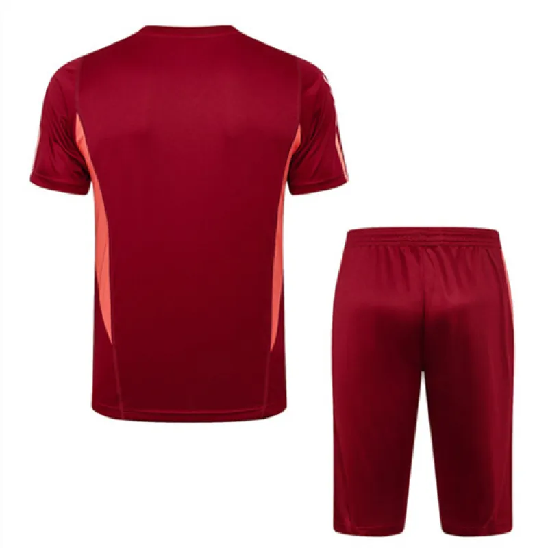 Maillot de formation + Short de Manchester United 2024/25 Rouge vin