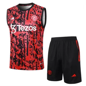 Manchester United Shorts und Weste Set 2024/25 Rot