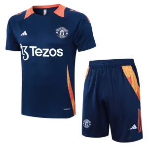 Manchester United Trainingsjersey + Shorts 2024/25 Blau