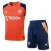 Set de pantalones cortos y chaleco de Manchester United 2024/25 Anaranjado