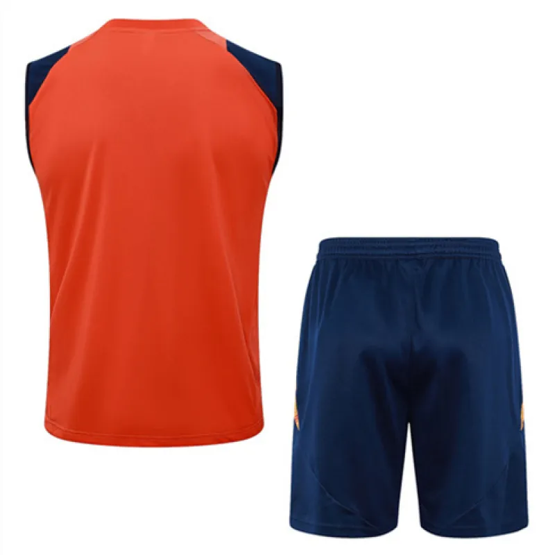 Set de pantalones cortos y chaleco de Manchester United 2024/25 Anaranjado