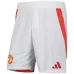 Manchester United 2024/25 Heimshorts - Weiß