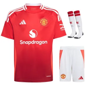 Manchester United 2024/25 Heimspiel - Kinder - Trikotsatz - Rot