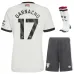 Garnacho Manchester United 2024/25 Kinder - Drittes Trikotsatz - Weiß