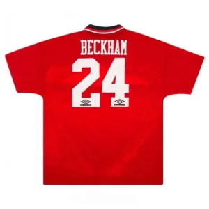 Beckham Manchester United Retro Trikot 1994-1996 Heimspiel - Rot