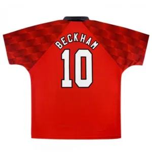 Beckham Manchester United Retro Trikot 1996-1998 Heimspiel - Rot