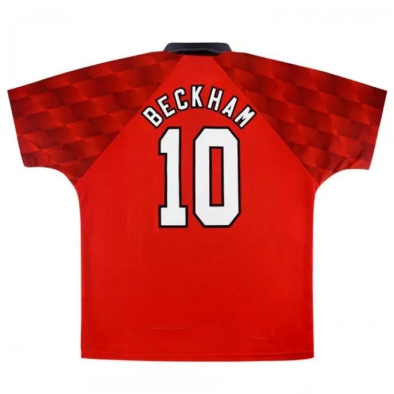 Beckham Manchester United Retro Trikot 1996-1998 Heimspiel - Rot
