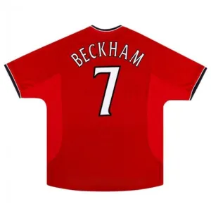 Beckham Manchester United Retro Trikot 1997-1999 Heimspiel - Rot