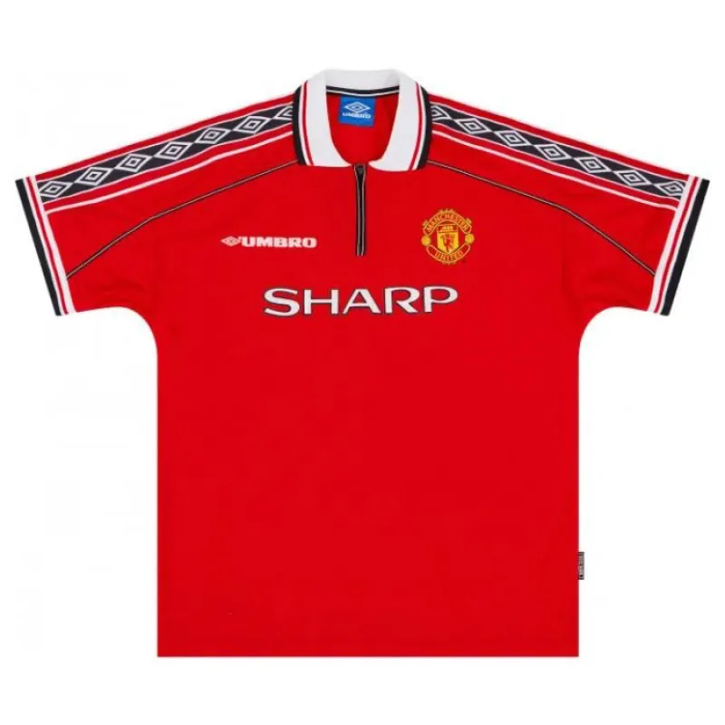 Beckham Manchester United Retro Trikot 1998-2000 Heimspiel - Rot