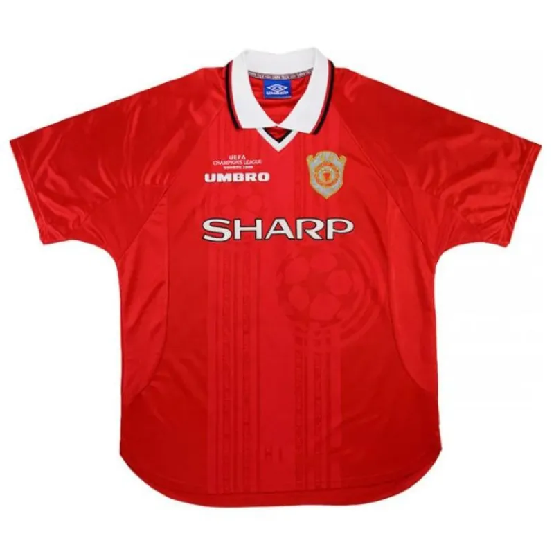 Beckham Manchester United Retro Trikot 1999-2000 Heimspiel - Rot
