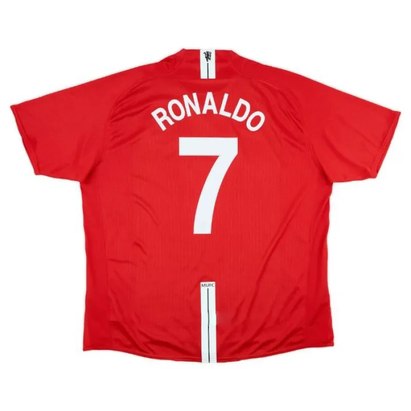 Cristiano  Ronaldo Manchester United Retro Trikot 2007-2009 Heimspiel - Rot