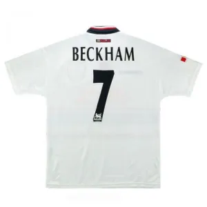 Beckham Manchester United Retro Trikot 1997-1999 Auswärtsspiel - Grau