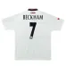 Maillot rétro de Beckham pour Manchester United, à l'extérieur 1997-1999 - Gris