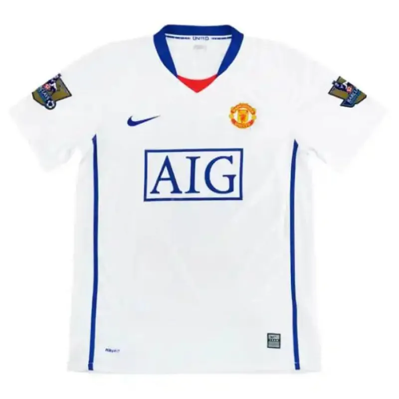 Cristiano Ronaldo Manchester United Retro Trikot 2008/09 Auswärtsspiel - Weiß