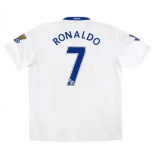 Cristiano Ronaldo Manchester United Retro Trikot 2008/09 Auswärtsspiel - Weiß