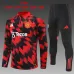 Manchester United 2025/26 Kinder Sportanzug Rot Schwarz