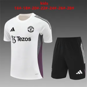 Manchester United 2025/26 Kinder Trainingsanzug weiß