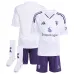 Set de camiseta infantil fuera de casa del Manchester United 2025/26 - Blanco