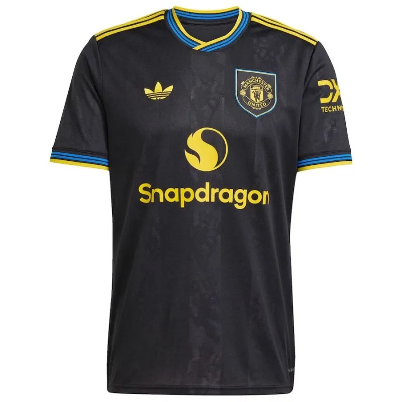 Manchester United 2025/26 Conjunto infantil camiseta tercera - Negra