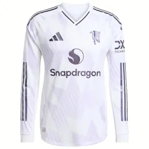Manchester United 2025/26 Away Long Sleeve Jersey - White