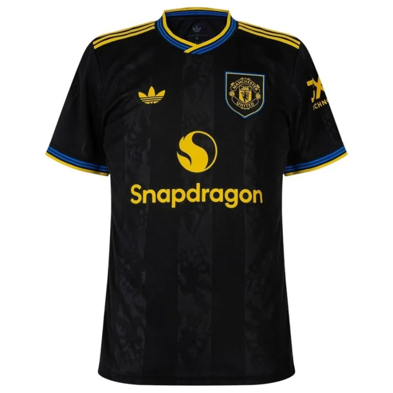Manchester United CANTONA 2025/26 Drittes Trikot - Schwarz