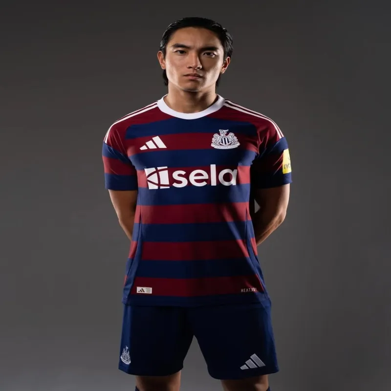 Maglia fuori casa del giocatore di Newcastle United 2024/25 - Rosso/Blu