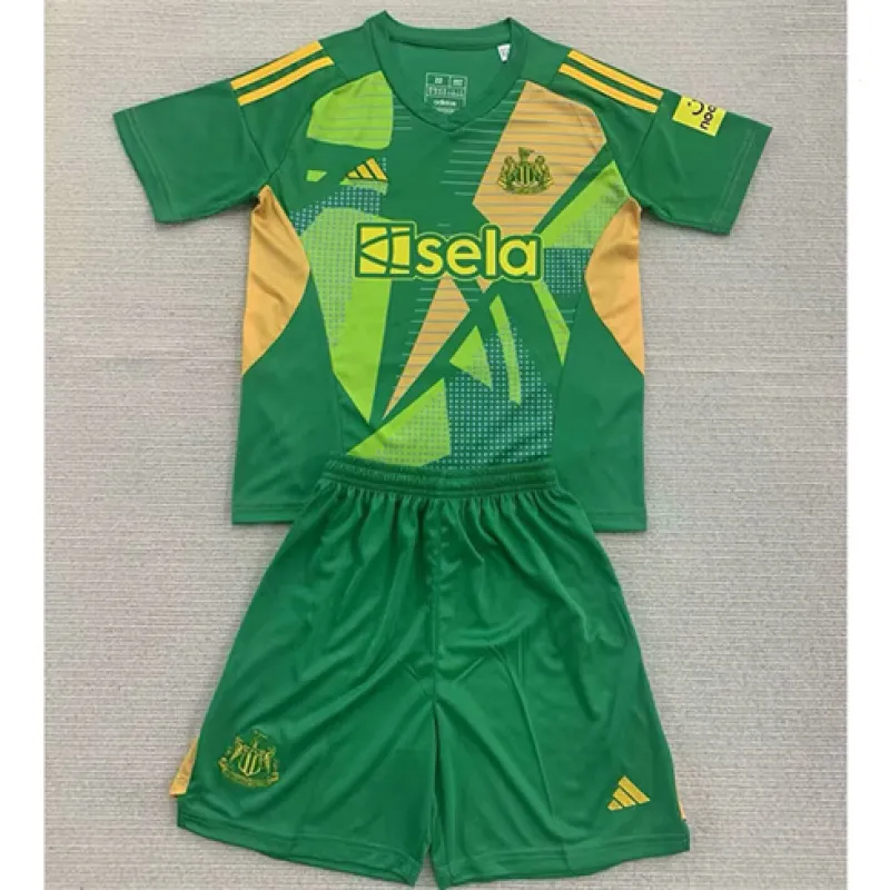 Newcastle United Kids' Goalkeeper Jersey + Shorts 2024/25 - Green