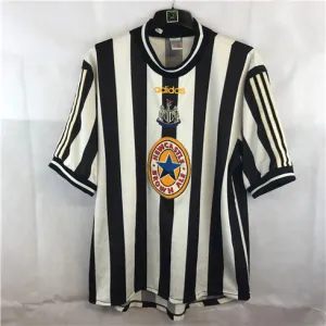 Newcastle United 1997-99 Retro Home Jersey - Black/White
