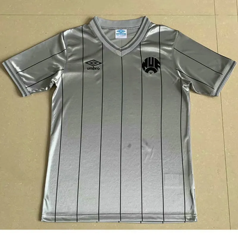 Newcastle United 1984 Retro Auswärtstrikot - Grau