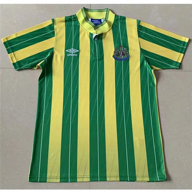 Newcastle United 1988 Retro Auswärtstrikot - Gelb/Grün