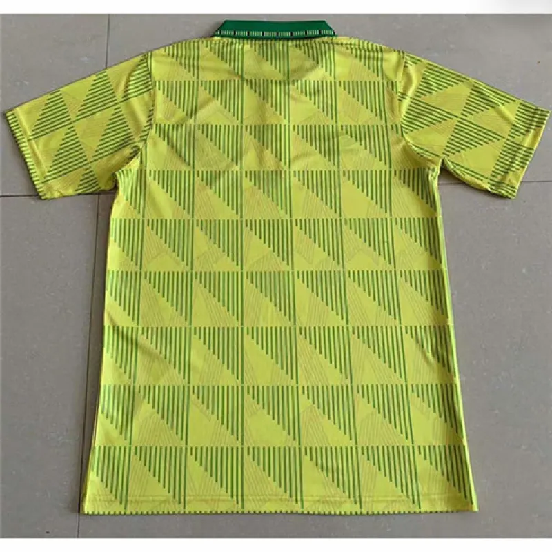 Newcastle United 1991 Retro Auswärtstrikot - Gelb