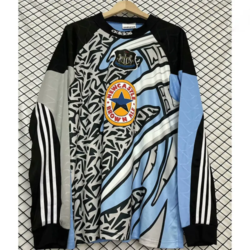 Newcastle United 1995/96 Retro Torwartlangarmtrikot - Blau