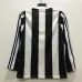 Newcastle United 1995-97 Retro Heimtrikot mit langen Ärmeln - Schwarz/Weiß