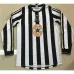 Newcastle United 1997-99 Retro Heimtrikot mit langen Ärmeln - Schwarz/Weiß