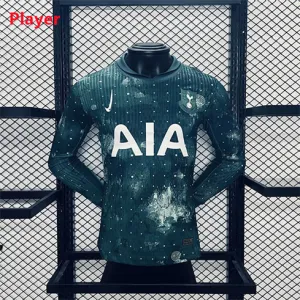 Tottenham Hotspur 2024/25 Drittes Langarmtrikot - Spielerausgabe - Emailgrün