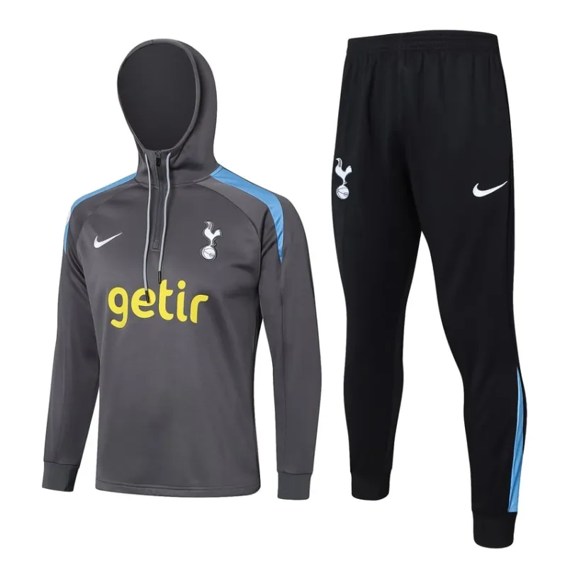 Tottenham Hotspur 2024/25 Kapuzen-Sportbekleidung + Hosen - Grau