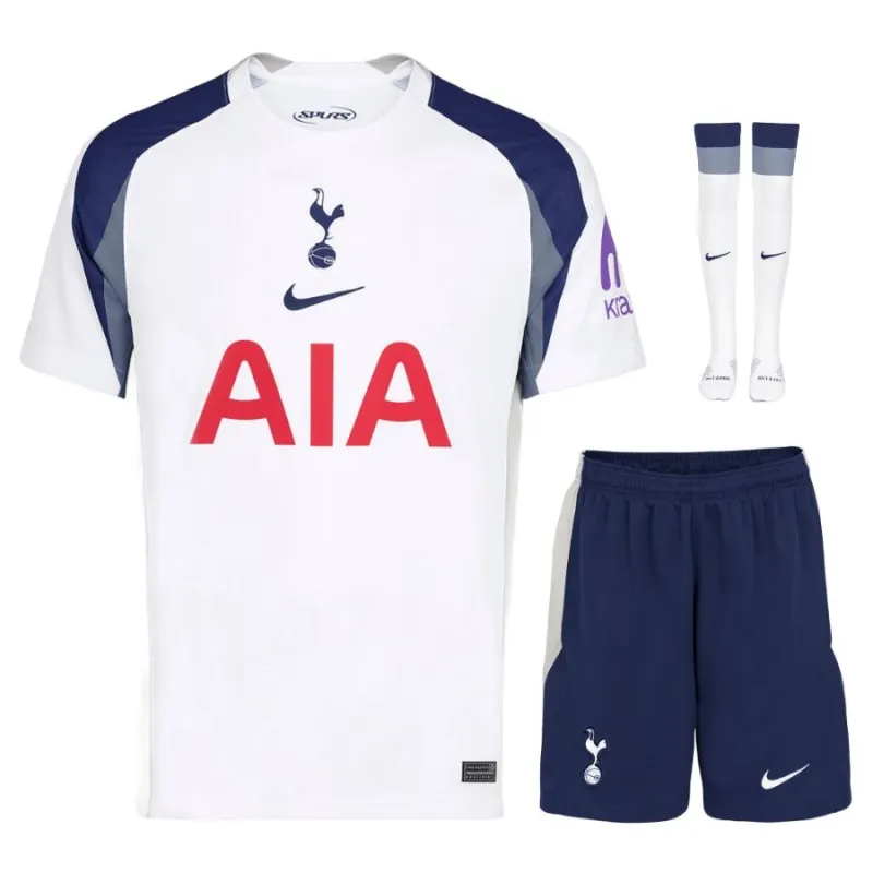 Kit domicile pour enfants de Tottenham Hotspur 2025/26 - Blanc