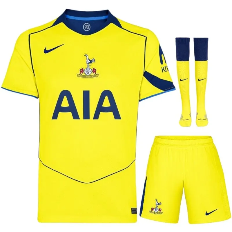 Conjunto Camiseta Third Infantil del Tottenham Hotspur 2025/26 - Amarillo