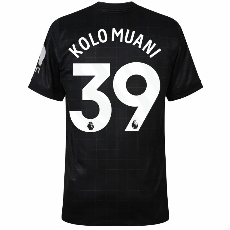 Tottenham Hotspur KOLO MUANI 2025/26 Camiseta de visita Niño con Pantalones - Negra