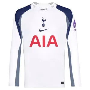 Tottenham Hotspur 2025/26 Heimtrikot mit langen Ärmeln - Weiß