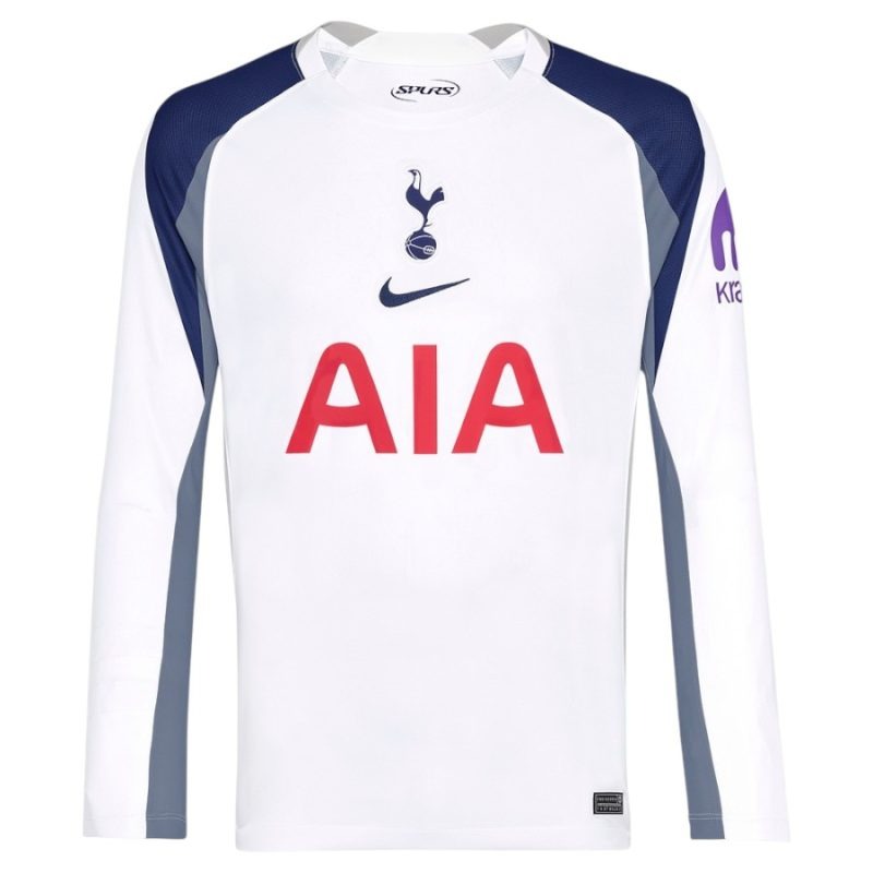 Maillot domicile à manches longues Tottenham Hotspur 2025/26 - Blanc
