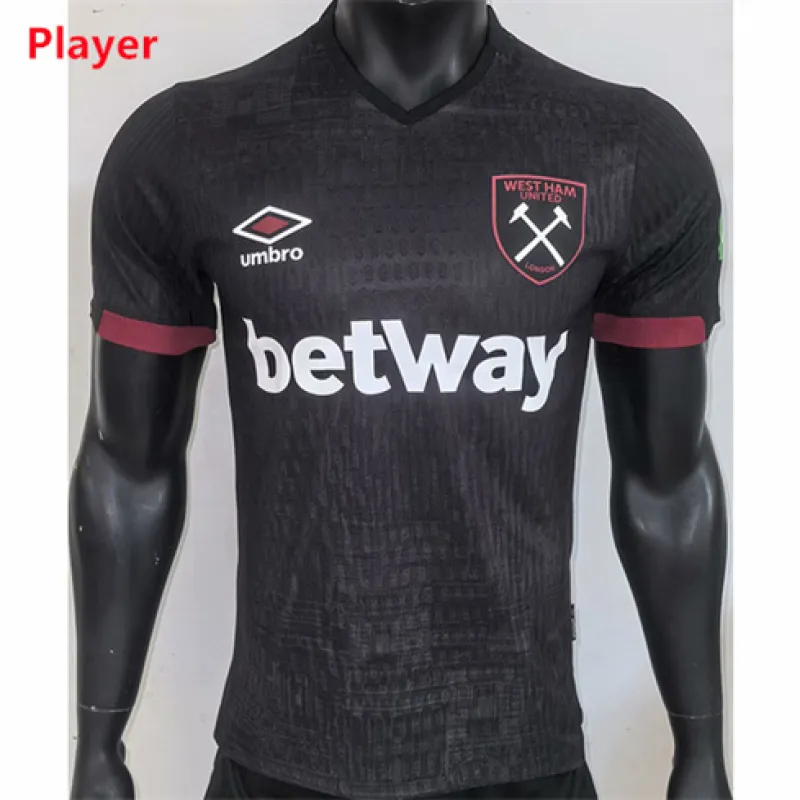 Il kit di trasferta - edizione giocatore - di West Ham United per 2024/25 - Nero