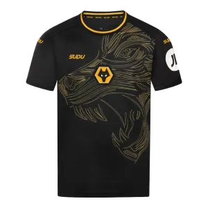 Auswärtskinderjersey von Wolverhampton Wanderers 2024/25 - Schwarz
