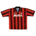 AC Milan 1993/94 Camiseta retro local - Roja/Negra