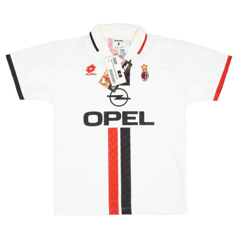 AC Mailand 1995/96 Retro-Auswärtstrikot - Weiß